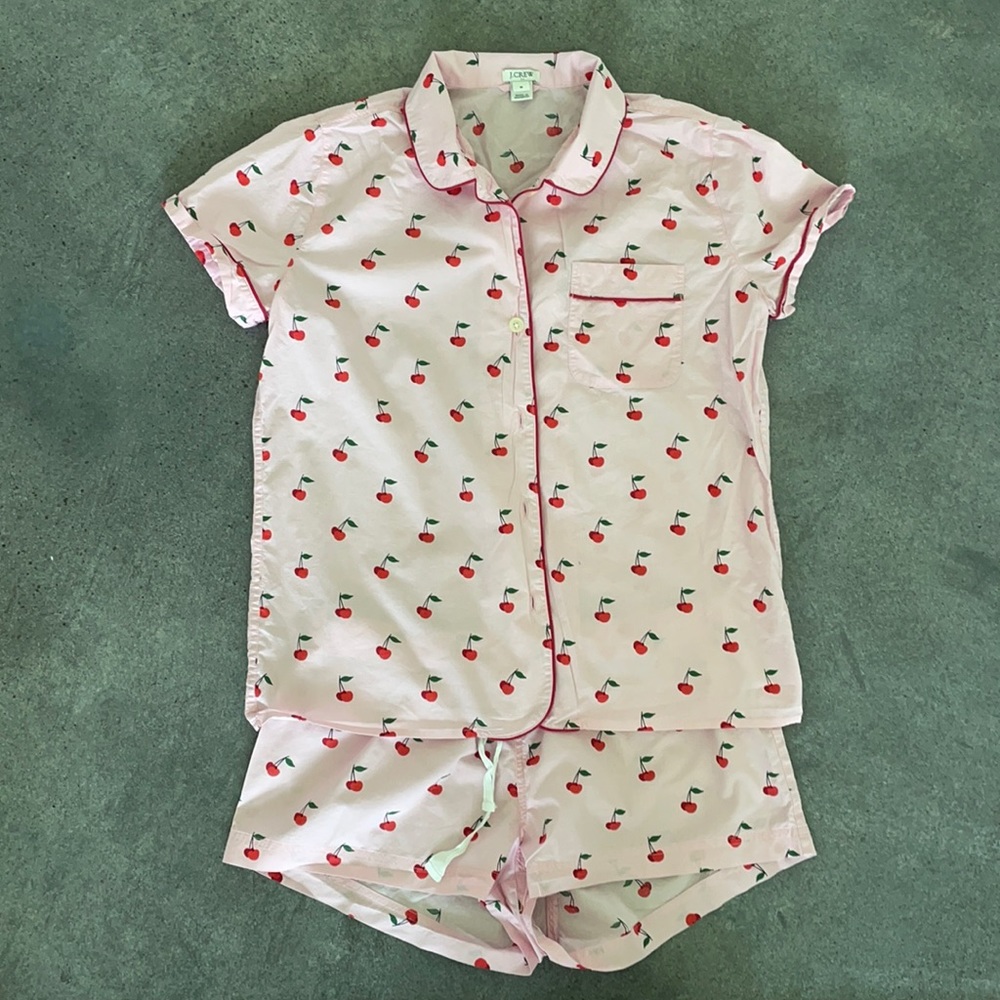 COPY - J Crew Cherry Pajama set